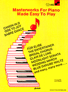 Masterworks for the Piano Made Easy piano sheet music cover